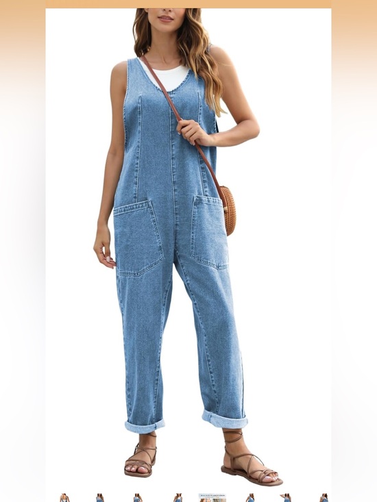 Amazon Denim - NWOT Denim Pocket Overalls - Blue Women Jeans